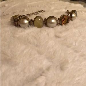 Sterling Silver Stone bracelet
